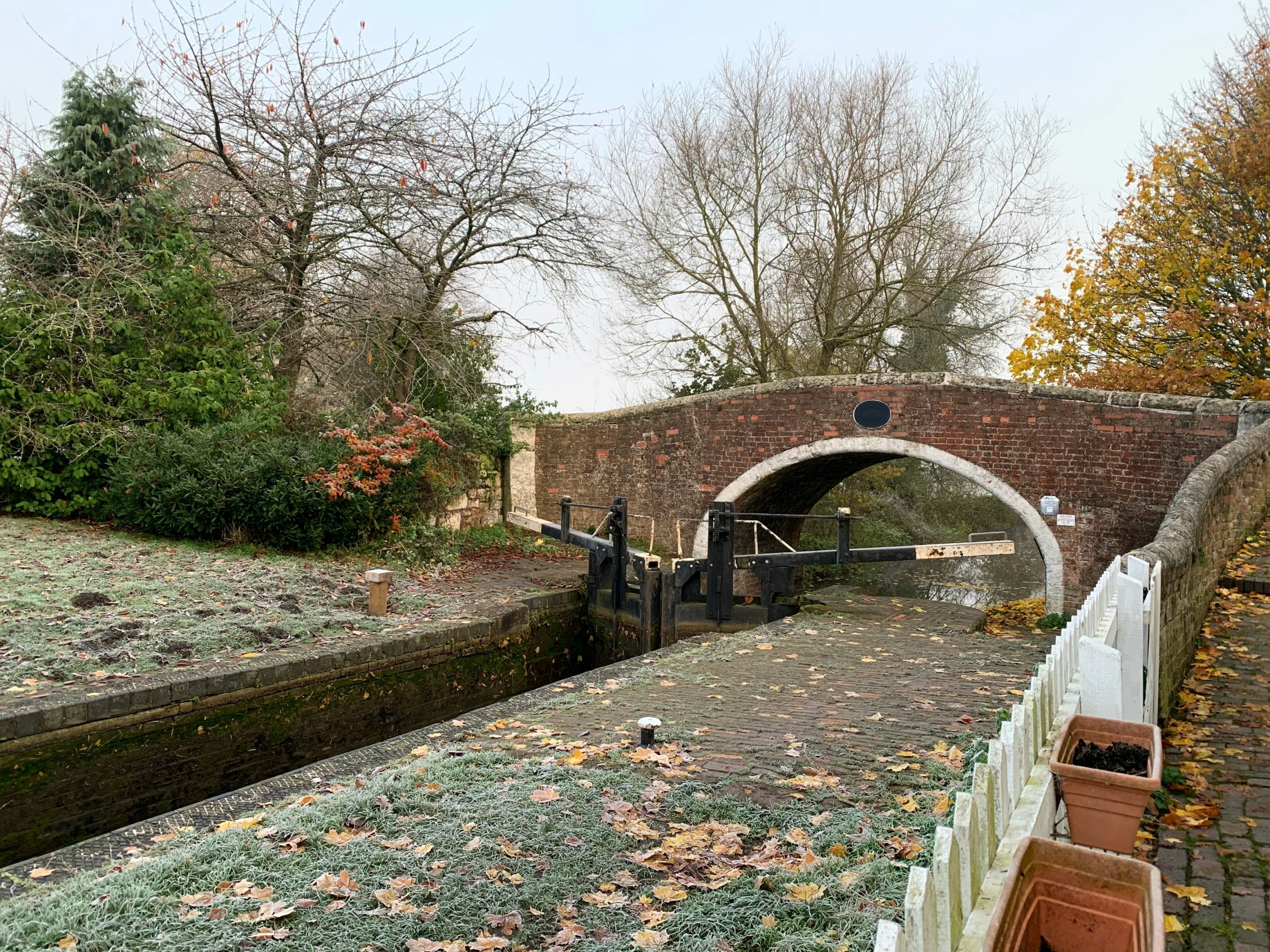 The bridge crossing above the canal