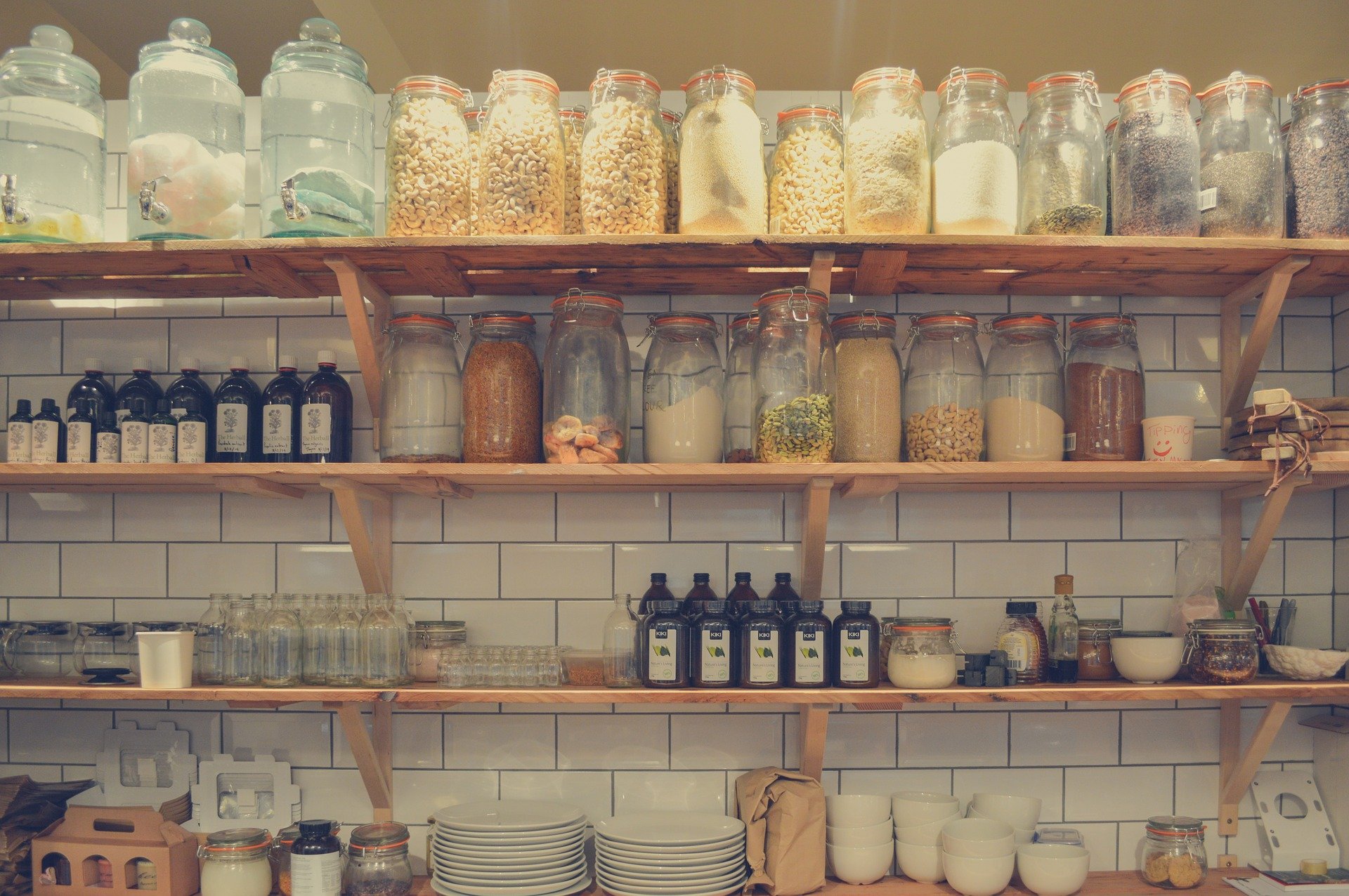Mason jars for storage